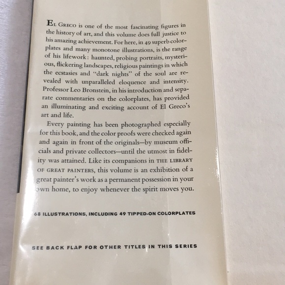 El Greco 10x13 coffee table book. 68 reproductions with 49 in large full color - Picture 3 of 15